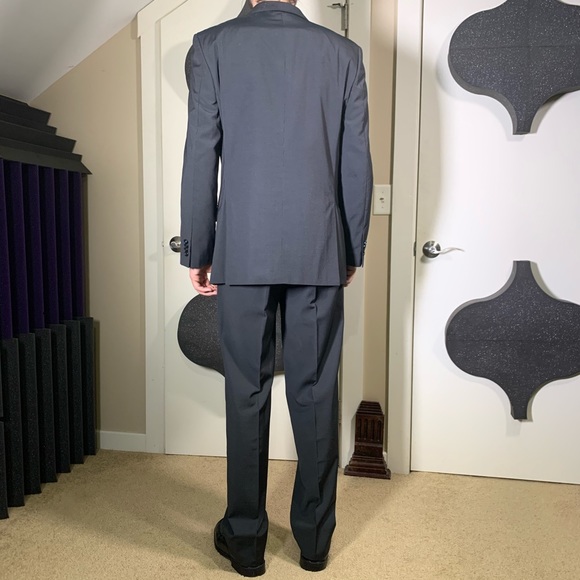 Mark Eckō Charcoal Grey Black Suit 38R - Picture 4 of 6